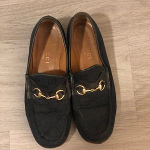 Vintage Gucci Black Loafers